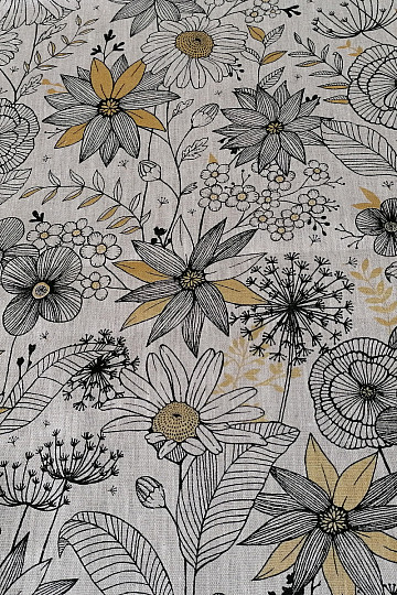 Laneno blago DAISY GOLD