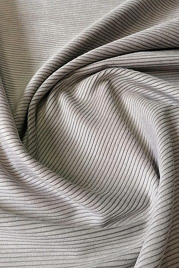 pokrivna tkanina RIB PEWTER sivo-bež svetl