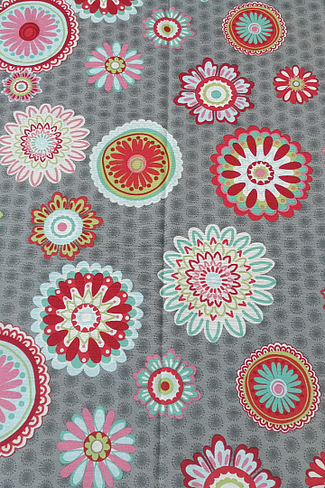 Okrasna zavesa Mandala cvet -130x245 cm
