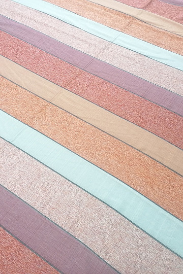 Dekorativna tkanina STRIPES oranžno-rdeča
