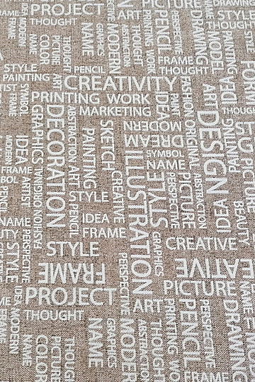 Dekorativno blago ART LETRAS