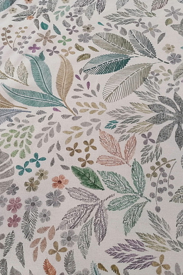Dekorativna tkanina MELIA LEAVES zelena