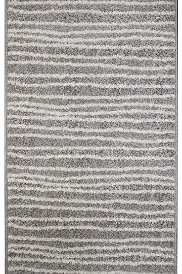 Kosna preproga LOTTO stripes sivo/bela