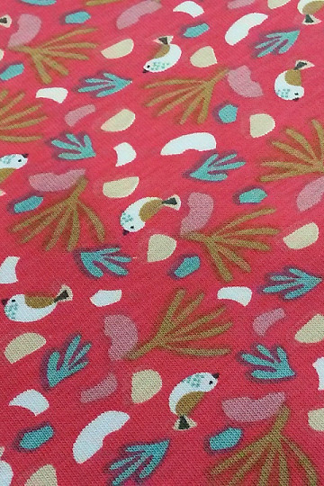 Bombažna pletenina LIPO BIRDS