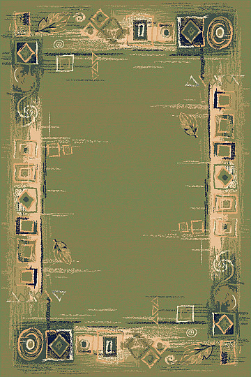 kos tepih SOLID 07 zelen