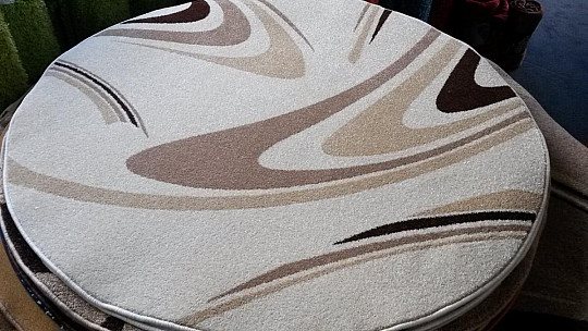 tepih krog KAVA krema