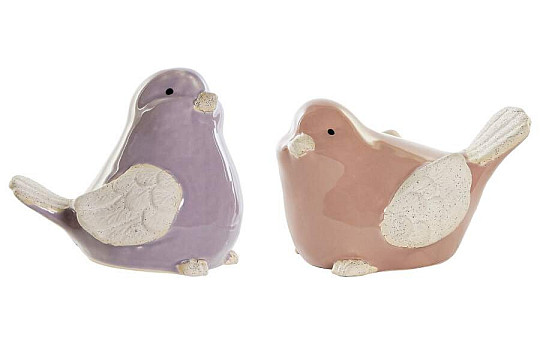 Figurica PTICE porcelan 14x10x9