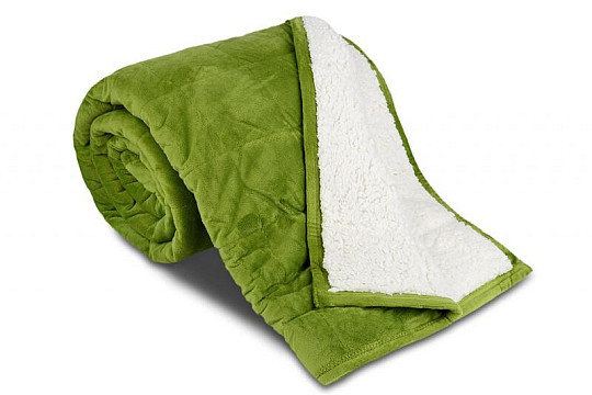 Odeja iz mikrovlaken EXTRA SOFT SHEEP stitch kaki