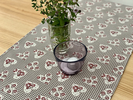 Prt in šal TOSCANA VALERY 17 SRČKOV