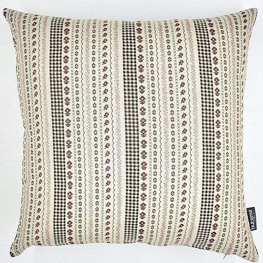 Prevleka za blazino TOSCANA RIGA STRIPE bordo