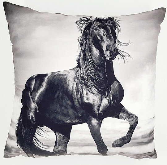 Okrasna prevleka za blazino BLACK HORSE