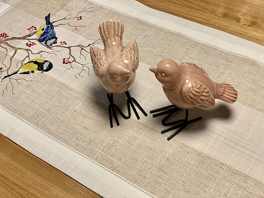 Vezen prt in šal SÝKORKY