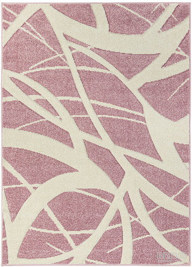 Kosna preproga PORTLAND roza in bela