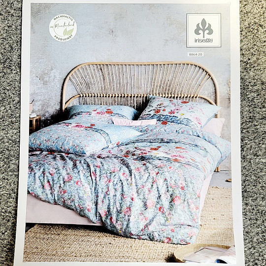 IRISETTE luksuzni bombažni saten GLAMOUR-K 20 modra