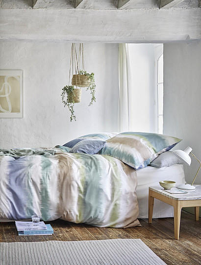 IRISETTE luksuzni bombažni saten BLANCA modra