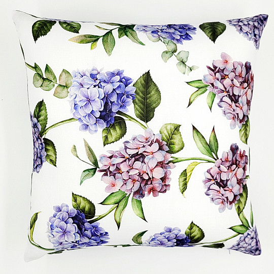Okrasna prevleka za blazino HYDRANGEA BLUE