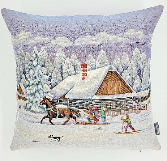 Ovitek za božični gobelin WINTER RIDE