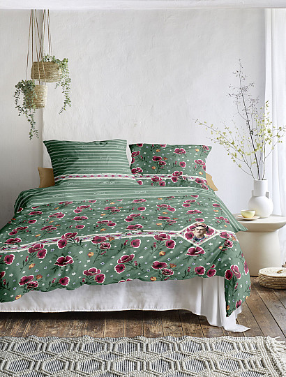 IRISETTE luksuzni bombažni saten FRIDA KAHLO - MAKI