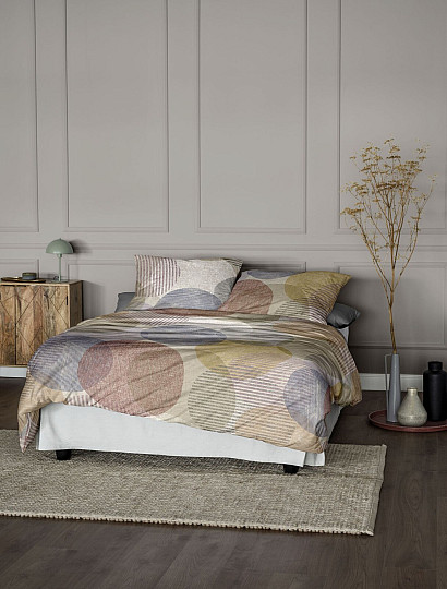 IRISETTE luksuzna posteljnina iz flanele ZOBEL 8553-50 COLOR WHEELS