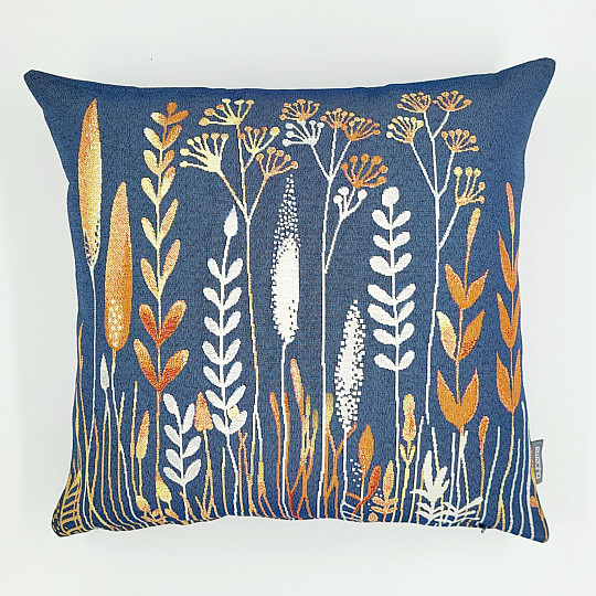 Prevleka za blazino WILD MEADOW modra