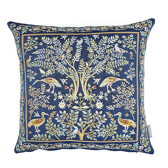 Prevleka za blazino iz tapiserije WILLIAM MORRIS modra