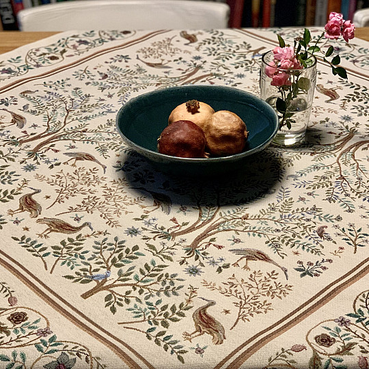 Tapiserija prt in šal WILLIAM MORRIS bež