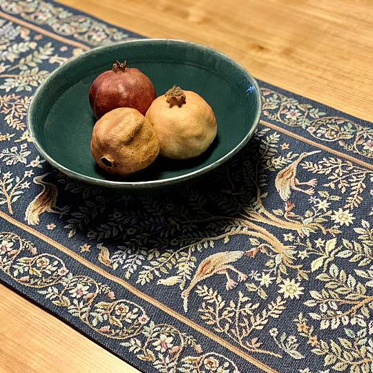 Tapiserija prt in šal WILLIAM MORRIS modra