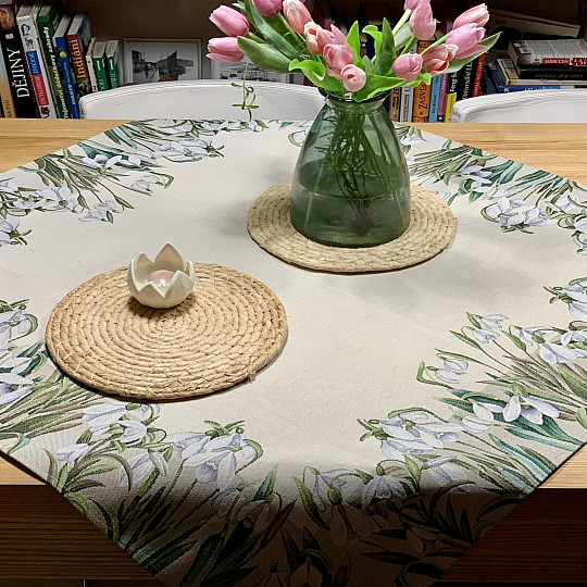 Tapiserija prt in šal MALE SNEŽINKE