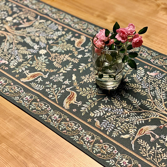 Tapiserija prt in šal WILLIAM MORRIS zelena