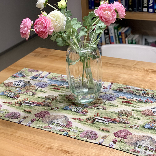 Tapiserija prt in šal RAJSKI VRT II