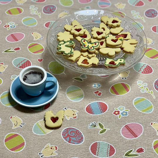 Velikonočni prt PISANI JAJČEVCI