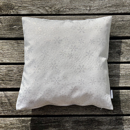 Božični okrasni pokrov SREBRNI KOSMIČI