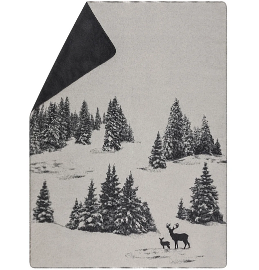 Odeja DF SAVONA SNOWY DEER siva