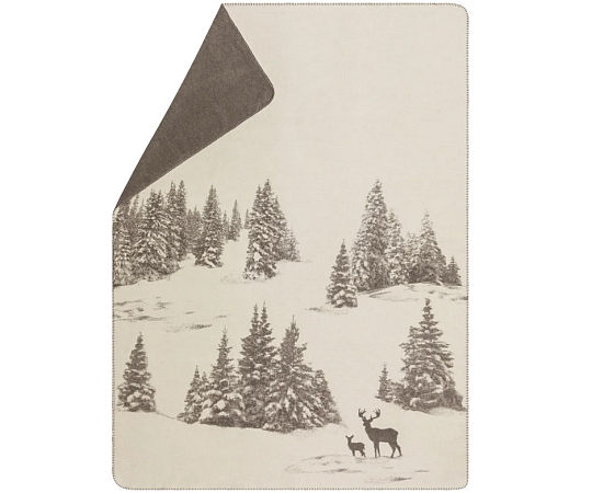 Odeja DF SAVONA SNOWY DEER kremna