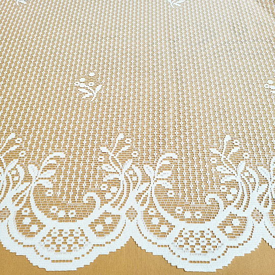 Žakard zavesa HEDA bela