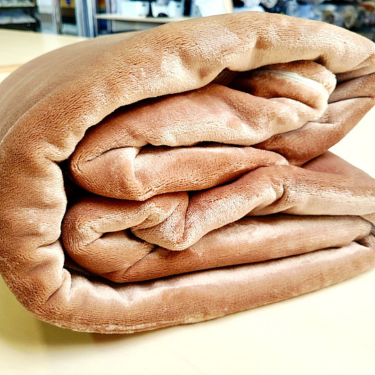 Posteljnina iz mikroflanela ČOKOLADA