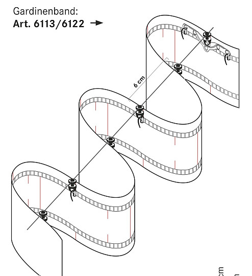 Vrvica z vrtljivim drsnikom za trak NEW WAVE 1:2