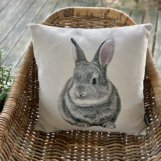 Prevleka za vzglavnik iz tapiserije HAPPY