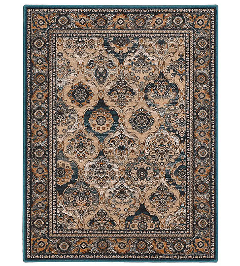 Luksuzna volnena preproga ISFAHAN Forenza smaragdna/smaragdna