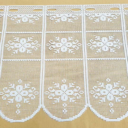 Vitražna zavesa OTYLKA BELA