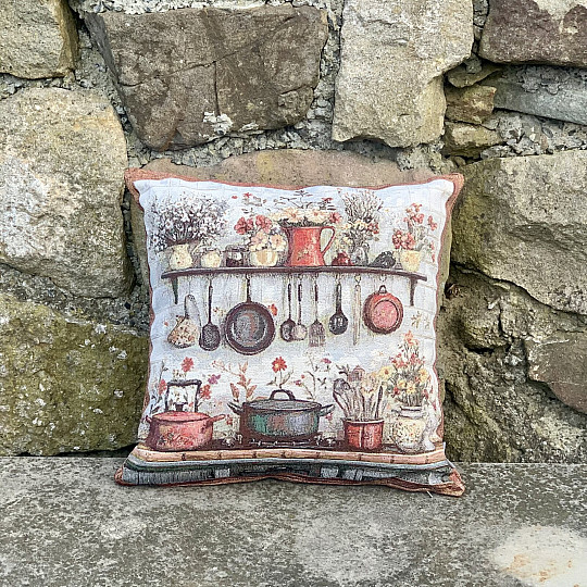 Prevleka za vzglavnik iz tapiserije KUHINJA