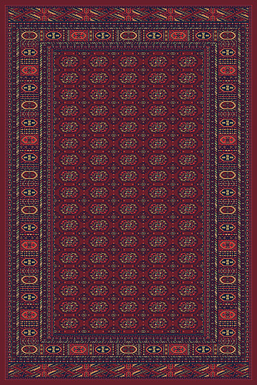 kos tepih SOLID 15 rdeč