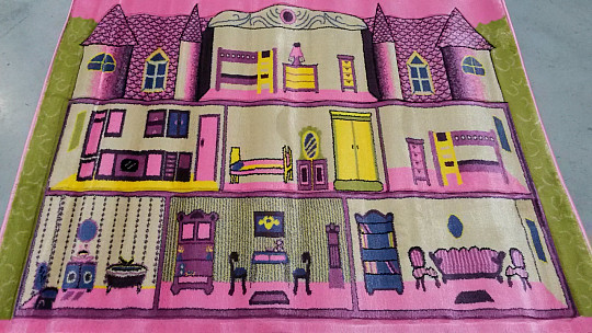 Otroška preproga KIDS ZÁMEK roza