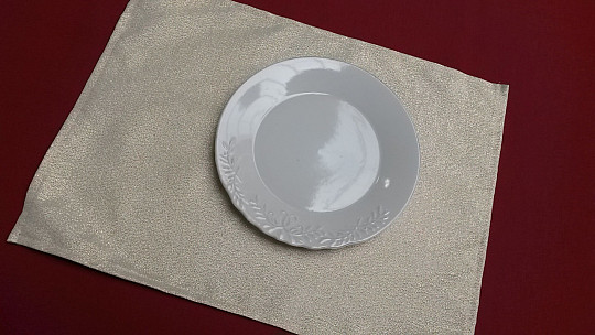 Božični pogrinjek FLASH srebrna naravna