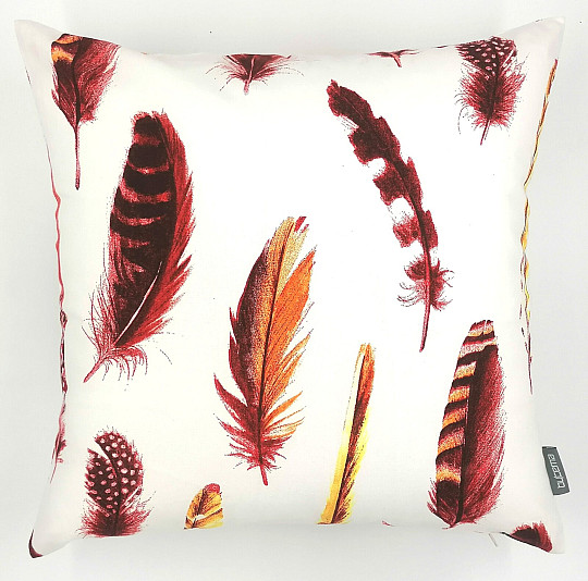 Okrasna prevleka za blazino FEATHER RED