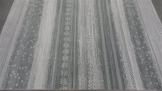 moderna preproga FONT sivo zelena