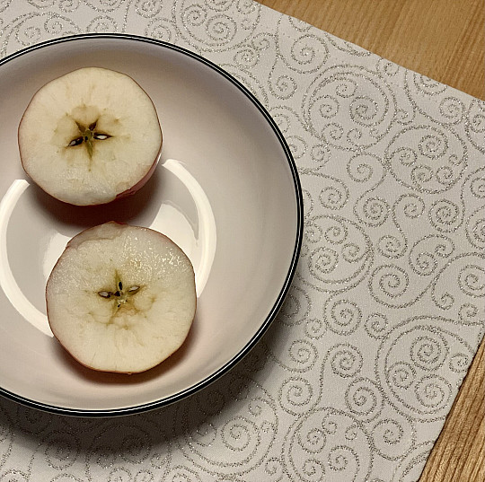 Božični namizni pogrinjek FLASH ornament srebrna naravna