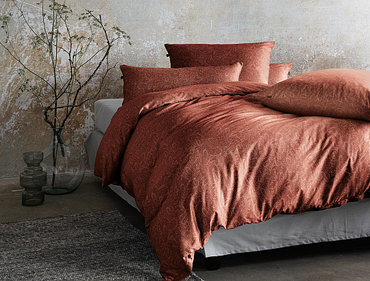 IRISETTE luksuzni bombažni saten Verona 8357-60 rdeča