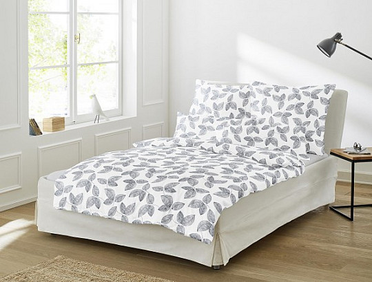 posteljnina Irisette BIO BOMBAŽ saten LEAF 8744-2