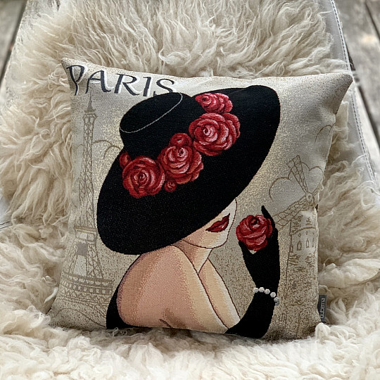 Tapiserija prevleka za blazino LADY PARIS